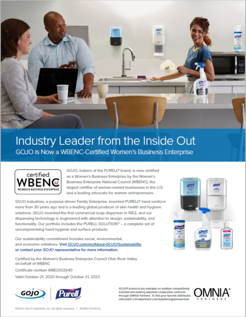WBENC Certified Flyer GOJO WBENC
